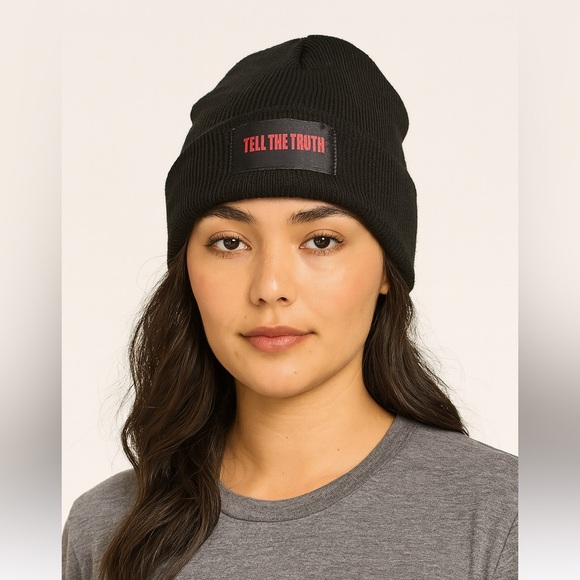 SOHO NY “Tell The Truth” Beanie • Black/Red • NWOT • One Size - Picture 1 of 2